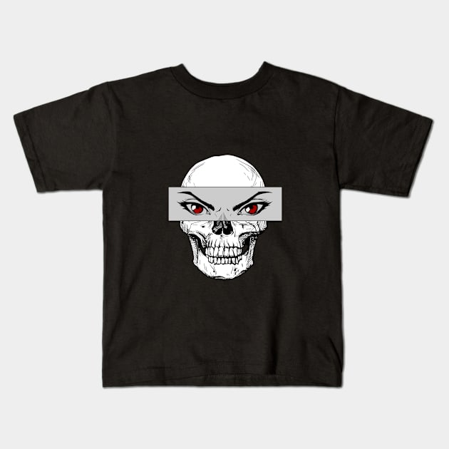 Death's Stare Kids T-Shirt by Lit_the_artist